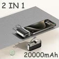 20000mAh Capsule Power Bank High Capacity 22.5w Super Fast Charging Powerbank Portable External Battery For All Phones