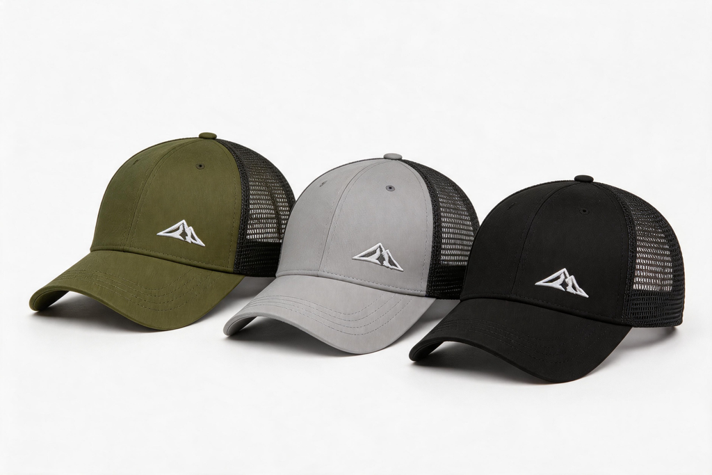 Unisex Mountain Range Embroidery Baseball Net Caps Spring and Summer Outdoor Adjustable Casual Hats Sunscreen Hat